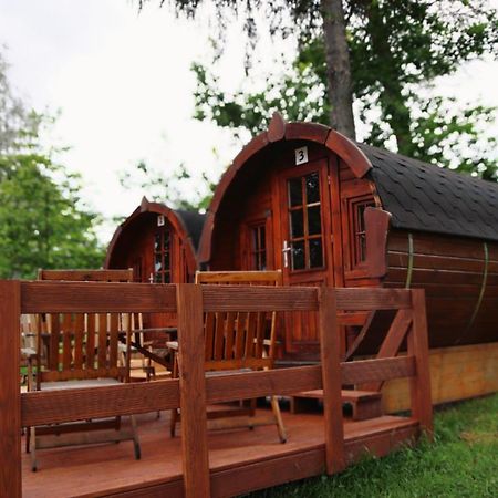 Campingplatz Koberbachtalsperre - Campingfass Mieten Langenbernsdorf Buitenkant foto