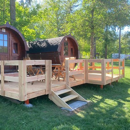 Campingplatz Koberbachtalsperre - Campingfass Mieten Langenbernsdorf Buitenkant foto