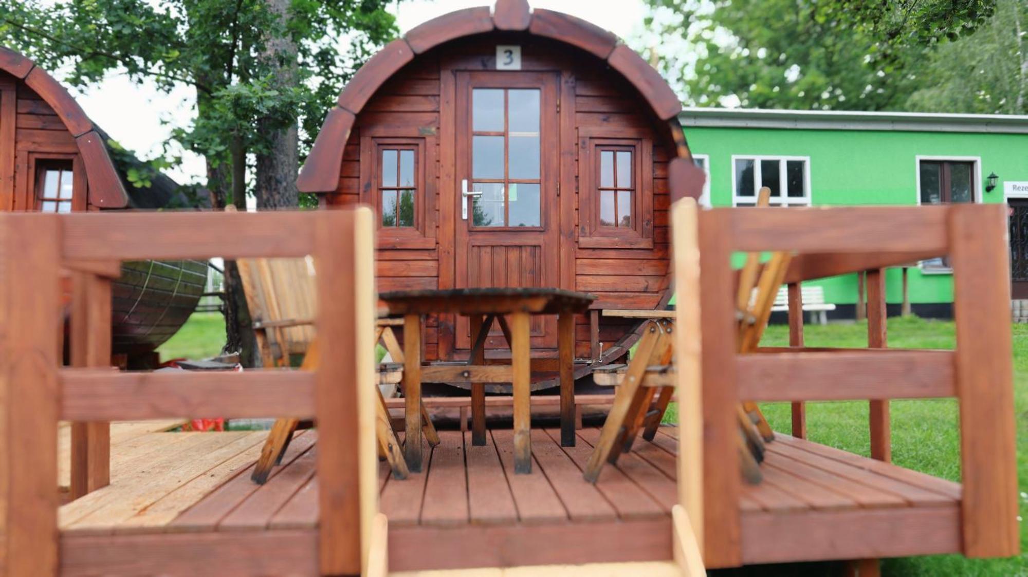 Campingplatz Koberbachtalsperre - Campingfass Mieten Langenbernsdorf Buitenkant foto