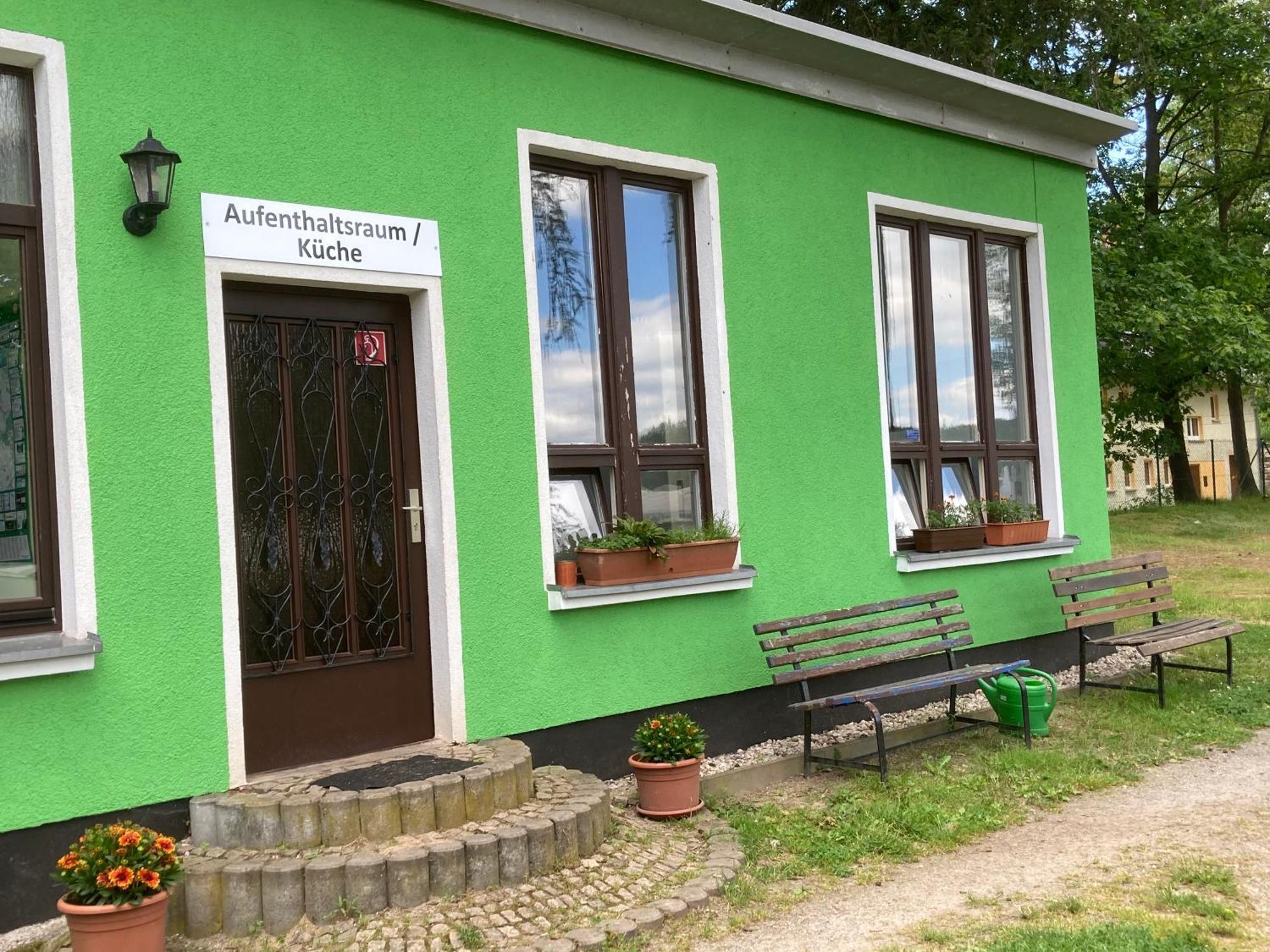 Campingplatz Koberbachtalsperre - Campingfass Mieten Langenbernsdorf Buitenkant foto