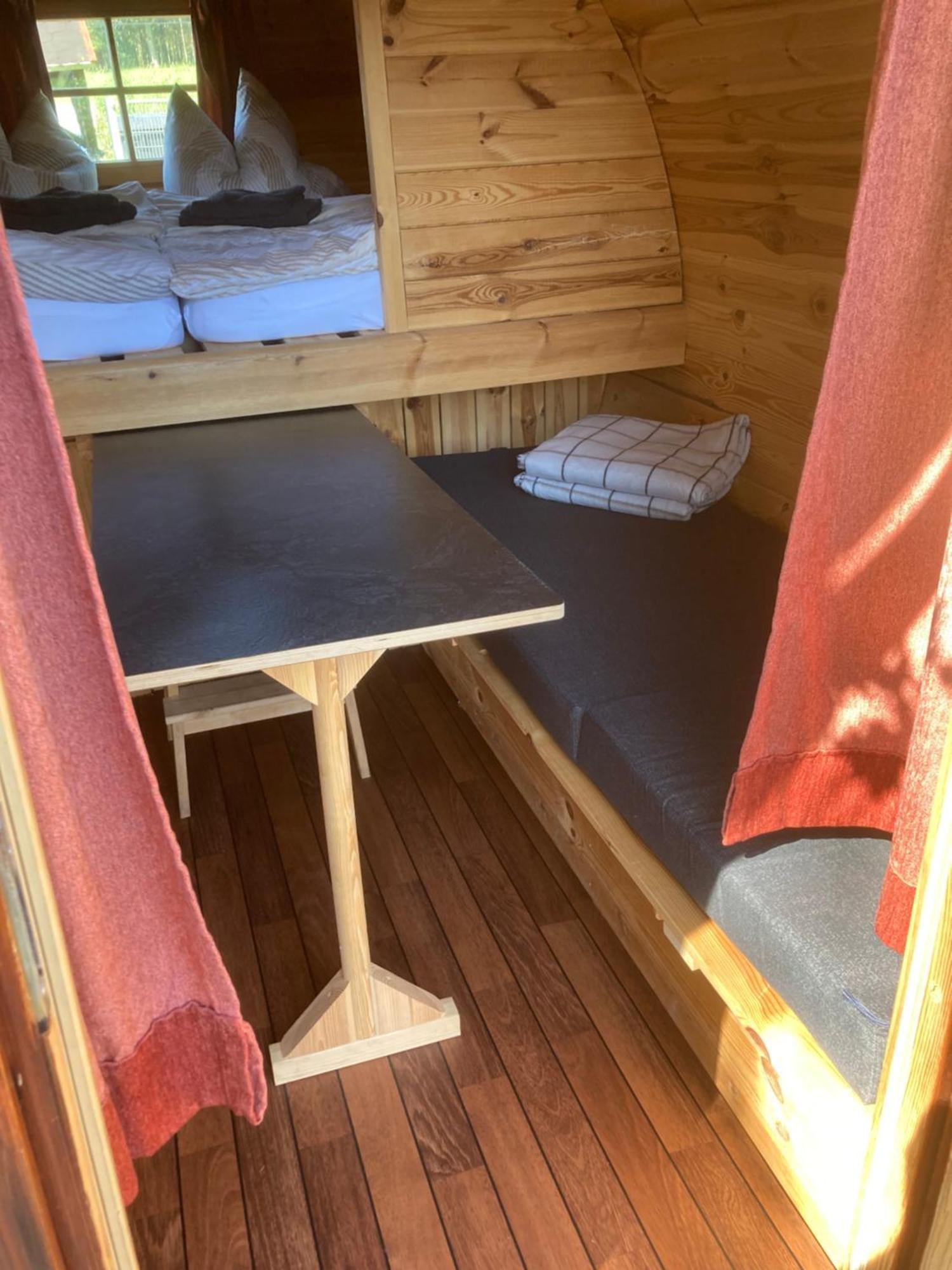 Campingplatz Koberbachtalsperre - Campingfass Mieten Langenbernsdorf Buitenkant foto