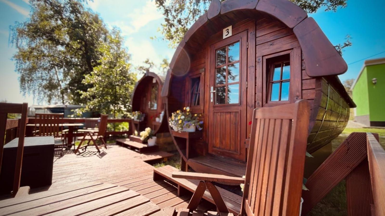Campingplatz Koberbachtalsperre - Campingfass Mieten Langenbernsdorf Buitenkant foto